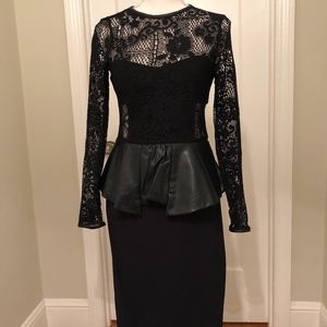Zara Black Lace Dress in Size Medium